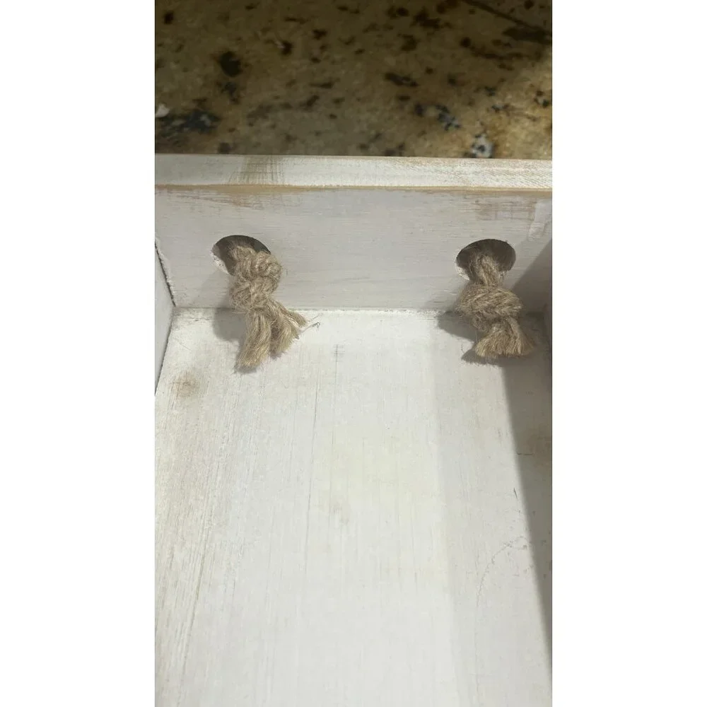 Wood Toilet Paper Holder Hello Sweet Cheeks & Nice Butt Bathroom Decor Tray Box